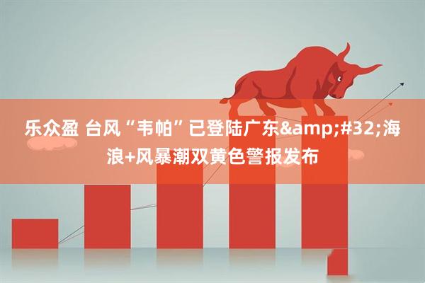 乐众盈 台风“韦帕”已登陆广东&#32;海浪+风暴潮双黄色警报发布