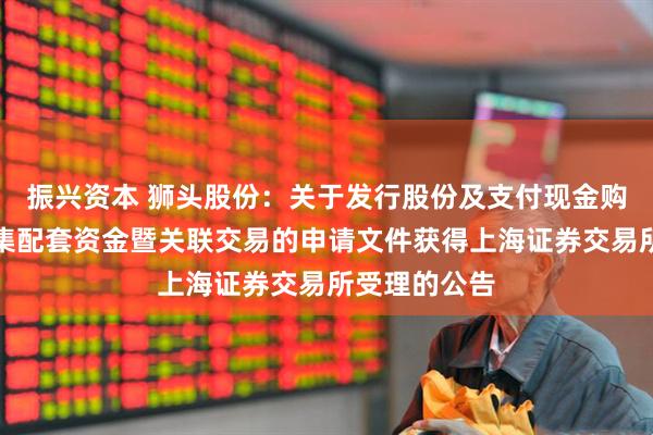 振兴资本 狮头股份：关于发行股份及支付现金购买资产并募集配套资金暨关联交易的申请文件获得上海证券交易所受理的公告