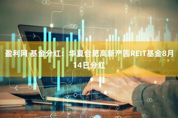 盈利网 基金分红：华夏合肥高新产园REIT基金8月14日分红